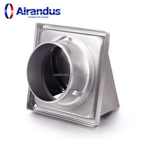 NUEVO HVACR SUA Rejilla externa de acero inoxidable Brida de retorno Ventilación de pared Entrada de aire Rejilla de aire Tapa de tubería Rejilla de ventilación Exterior Rejillas de ventilación - Product Image 5