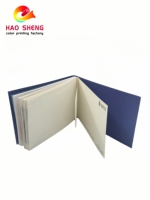 Catalogue d'échantillons premium à feuilles mobiles pour entreprises, reliure parfaite, impression offset, carton plastifié, logo personnalisé