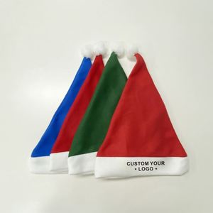 Sombrero de Papá Noel con texto personalizado impreso para <span class=keywords><strong>regalos</strong></span> de Navidad o Papá Noel secreto de Navidad Uso promocional y comercial - Product Image 2