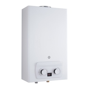 Bán hàng trực tiếp 6L tự nhiên tankless <span class=keywords><strong>gas</strong></span> Máy nước nóng với áp lực cứu trợ bảo vệ cho RV hộ gia đình ngoài trời Sử dụng pin Powered - Product Image 1