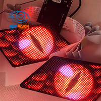 Panneau Led App Control Yeux clignotants Led Angel Eyes Écran clignotant programmable Led Eye Display pour écran de sac à dos de voiture