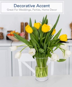 Bình Hoa Acrylic Trong Suốt Hiện Đại Bình Trưng Bày Trang Trí Trung Tâm Cho Gia Đình Hoặc Đám Cưới Bằng Nhựa Không Vỡ - Product Image 6