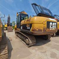 Excavatrice sur chenilles Caterpillar CAT 324D d'occasion, 24 tonnes, moteur d'origine, sans défaut, sans fuite d'huile, en stock, à vendre