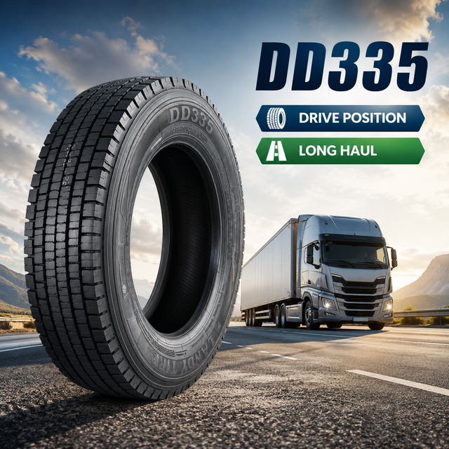 DD335 315/60R22.5 18PR New Heavy Duty Mining Tire 19mm Deep Tread Puncture Resistant Truck Tyre for Landfill & Mixed Road