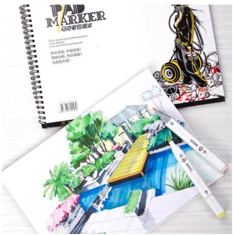 Клетчатая бумага wonder/Mark book/120 г/B5/твердая обложка/белая 100% древесная масса для студентов