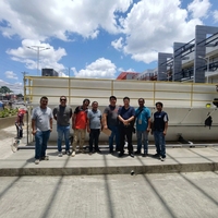 Station de traitement des eaux usées industrielles intégrée AO 1000m³/jour, automatique, robuste, avec pompe, moteur et technologie MBBR