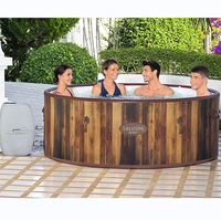 Jacuzzi à Jet d'air à longue durée de vie, bains chauds gonflables portables Massage à Jet d'air Spa extérieur
