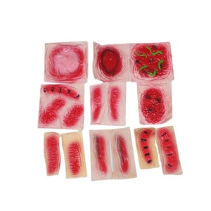 Accessoires de maquillage d'Halloween Fankasi : Autocollants de plaies factices en PVC, couleurs mélangées aléatoires - Product Image 5
