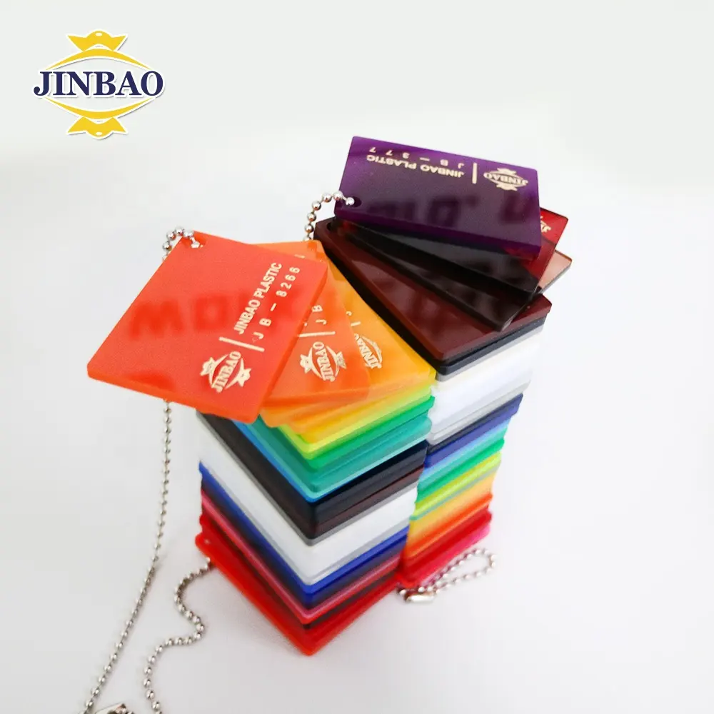 JINBAO acrylic factory feuille acrylique fluorescente de 3mm/panneau PMMA pour la découpe