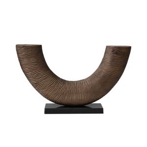 Artisanat <span class=keywords><strong>en</strong></span> <span class=keywords><strong>bois</strong></span> personnalisé Sculpture <span class=keywords><strong>en</strong></span> <span class=keywords><strong>bois</strong></span> moderne <span class=keywords><strong>en</strong></span> résine de fibre de verre Artisanat Hôtel Décor Maison Oeuvre Abstraite Sculpté Art de Bureau - Product Image 3