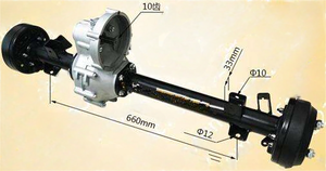 Club Car EZ-GO Golf Cart <span class=keywords><strong>Reax</strong></span> Axle 10 dents 660*33mm Golf Cart Fonctionne avec XP-2067-s moteur à courant continu - Product Image 6