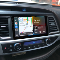 Autoradio Android 15 de 10 pouces avec navigation GPS pour Toyota Highlander 2015-2021, CarPlay sans fil, Android Auto, lecteur multimédia