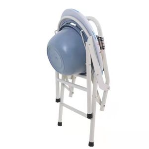 <b>Folding</b> <b>Commode</b> Chair With Toilet Bowl And Lid For Elderly And Pregnant Women Hospital Use - Product Image 1