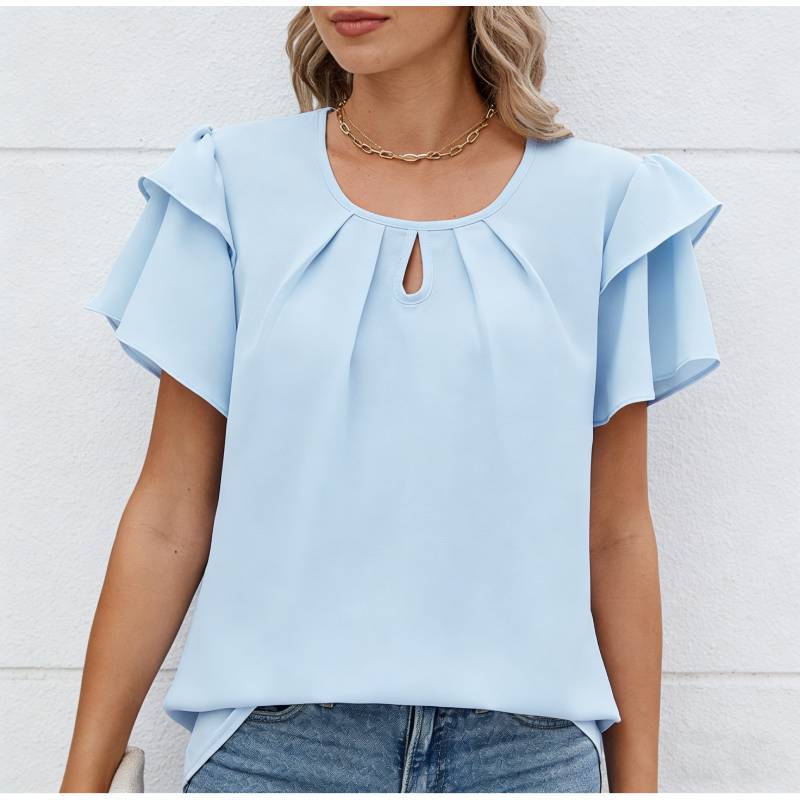Women s Summer Fashion Chiffon Shirt