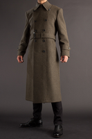 Europe Amérique Automne Hiver Nouvelle Laine Longs Manteaux Hommes Hiver Blazer Double Boutonnage Manteau OEM Laine Pardessus Fournisseur-Trench Coat