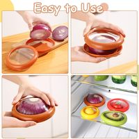 Pod extensible frais pour avocat oignon citron tomate économiseur et gardien de stockage réutilisable avocat stockage en plastique ensembles de contenants alimentaires