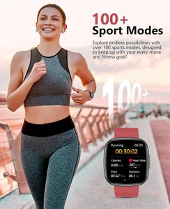 Smartwatch Donna Uomo 1.72\" Display <span class=keywords><strong>Super</strong></span> Retina HD Fitness Tracker Monitoraggio Frequenza Cardiaca Ossigeno nel Sangue Sonno Pressione 100 Funzioni <span class=keywords><strong>Smart</strong></span> - Product Image 4