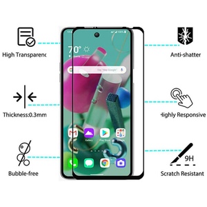 Protecteur d'écran pour LG K92 5G, Film de protection HD, couverture complète, résistant aux rayures, verre trempé pour LG K92 - Product Image 2