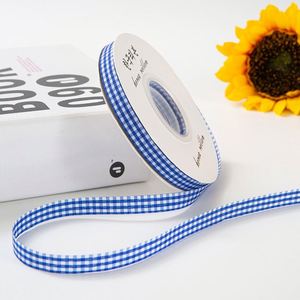 Ruban Gingham Polyvalent 1 et 2 cm le Plus Vendu pour l'Emballage de Bouquets et la Confection de Corsages en Fleuriste, 50 Yards/Rouleau - Product Image 5