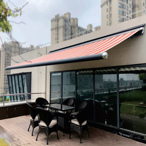 <span class=keywords><strong>Toldo</strong></span> de sombra de techo retráctil de lujo motorizado eléctrico montado en la pared <span class=keywords><strong>con</strong></span> balcón Patio al aire libre Techo solar - Product Image 5
