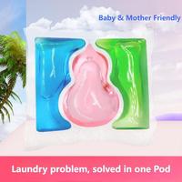 Penghilang Noda Wangi 3-in-1 Ramah Lingkungan Tahan Lama, Gel Cuci Pakaian Cair Terkonsentrasi Sekali Pakai, Pelembut Pakaian Beraroma Parfum
