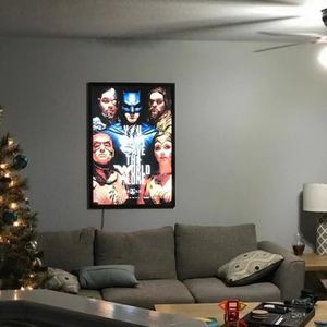 Cadre lumineux LED pour affiche de film, boîte à lumière artistique, panneau lumineux pour cinéma maison, affichage publicitaire mural - Product Image 4