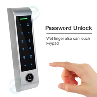 Sistema de Control de Acceso a Puertas Independiente, Impermeable para Exteriores, Pantalla Táctil, Control de Acceso por Tarjeta RFID, Desbloqueo por WiFi con la Aplicación Tuya