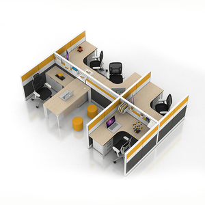 Precio de fábrica, muebles de oficina modulares, <span class=keywords><strong>tabiques</strong></span>, cubículos de oficina modernos, cubículos, estaciones de trabajo, escr - Product Image 2