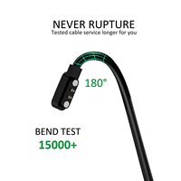 Cable de Carga Magnético para Reloj Inteligente, Cable USB 2.0 de Cobre Puro de 2.84mm 4.0mm 7.62mm, 2 Pines 4 Pines, Venta al Por Mayor de Fábrica