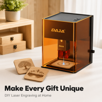 Grabador Láser Portátil DajaDJ6pro de 10W con Enfoque Automático, Máquina de Marcado Láser con Control por Aplicación para Windows y Mac, para Madera, Hojas y Metal Pintado