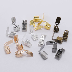Accessoires de bijouterie : Matériaux pour la fabrication de bracelets avec cordon ciré, clips de fixation en forme de tête de serpent dorée et de formes variées - Product Image 4