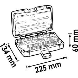 VIGOR-Jeu de douilles 1/4 ''V2414N (46 pièces) -EAN 4047728056434 DOUILLES À MAIN 1/4" - Product Image 2