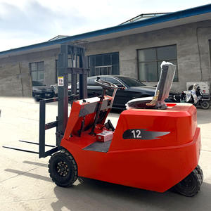 Montacargas Eléctrico de Tres Ruedas Tienu Más Vendido, Mini Montacargas de 1 Tonelada y 0.8 Toneladas con Tracción en las Cuatro Ruedas, Nuevo Motor para Granjas, Montacargas Eléctrico de Tres Puntos - Product Image 1