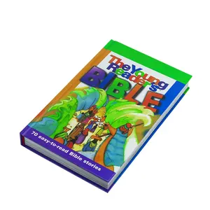 Libro de colorear de la Biblia para niños, libro cosido de tapa dura de alta calidad, venta al por mayor, para jóvenes lectores