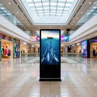 Écran publicitaire vertical intelligent tout-en-un haute définition et haute luminosité de 55 pouces pour centres commerciaux et métros