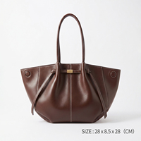 Sac fourre-tout élégant et structuré en PU végétalien pour femme, sac à main de luxe de grande capacité, sac de créateur tendance