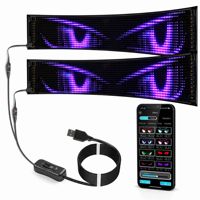 Panneau de matrice LED programmable contrôlé par application, alimenté par USB 5V DC, pour la publicité à domicile, dans les taxis et les centres commerciaux