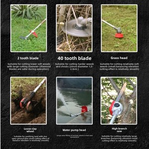 Công Nghiệp 42cc 1.55KW Ba Lô Xăng Bàn Chải Cắt 2-Đột Quỵ Với Dễ Dàng Trao Đổi Tông Đơ Đầu Máy Cắt Cỏ - Product Image 5