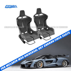 Sièges de voiture en fibre de carbone personnalisés modèle universel MSO, fournis par l'usine, pour McLaren 720S 540C 650S Senna, tissu Alcantara. - Product Image 2