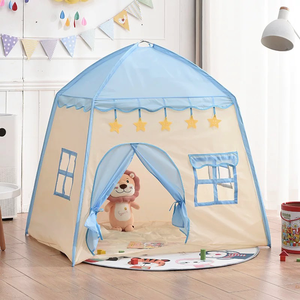 <span class=keywords><strong>Tente</strong></span> de maison à fleurs bleues en gros <span class=keywords><strong>Tente</strong></span> de jouets pour enfants Maison de jeu intérieure <span class=keywords><strong>Lit</strong></span> pour garçons et filles <span class=keywords><strong>Lit</strong></span> de <span class=keywords><strong>tente</strong></span> amusant anti-moustiques - Product Image 4