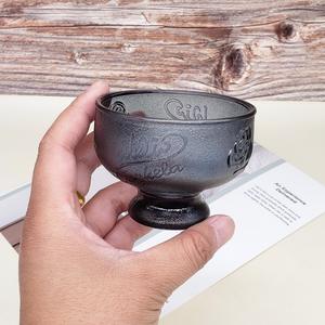 空のアイスクリームグラスマグを飲むための小さなカスタムカラーガラス容器カスタムロゴ付き - Product Image 3