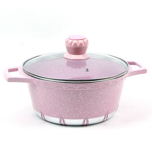 Ensemble de casseroles de cuisine, <span class=keywords><strong>en</strong></span> aluminium moulé, antiadhésif, violet, pinkettes, 6/10 pièces - Product Image 4