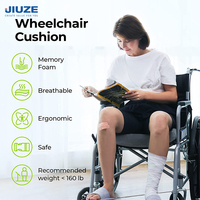 Coussin de siège pour fauteuil roulant en mousse à mémoire de forme en U, pour soulager la sciatique, les douleurs dorsales et coccygaires, et les ulcères, avec housse en velours doux et imperméable