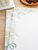 Cuaderno de ejercicios desprendible de papel B5/B6 Evening Breeze Camellia, regalo de letra, de doble cara y grueso