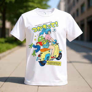 Camiseta Keru Adventures con estampado gráfico blanco, ropa informal unisex - Product Image 3