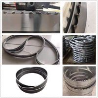 Lame de scie à ruban industrielle en acier bi-métal au carbure de tungstène, soudée haute fréquence, en acier à haute teneur en carbone, 18 pouces, finition blanche, OEM