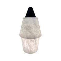 Suspension LED en albâtre espagnol avec cordon long, intensité variable, garantie 3 ans, pour salon, salle à manger, bar, chambre