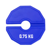 Plaques d'ajout en caoutchouc noir pour haltères, barres et kettlebells – Usage commercial – Plaques d'ajout fractionnelles Mi-Cro