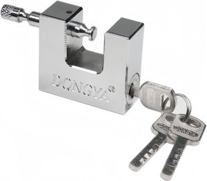 <span class=keywords><strong>Cadenas</strong></span> robuste pour conteneur d'expédition-[Résistant aux intempéries]-Serrure extérieure sécurisée pour unité de stockage Porte de clôture de hangar Porte-3 clés - Product Image 2