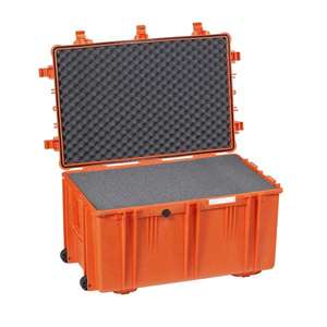 EXPLORER CASES - 7641.O Étui de grande taille avec roues et poignées latérales orange, avec mousse pré-cubée - Product Image 1